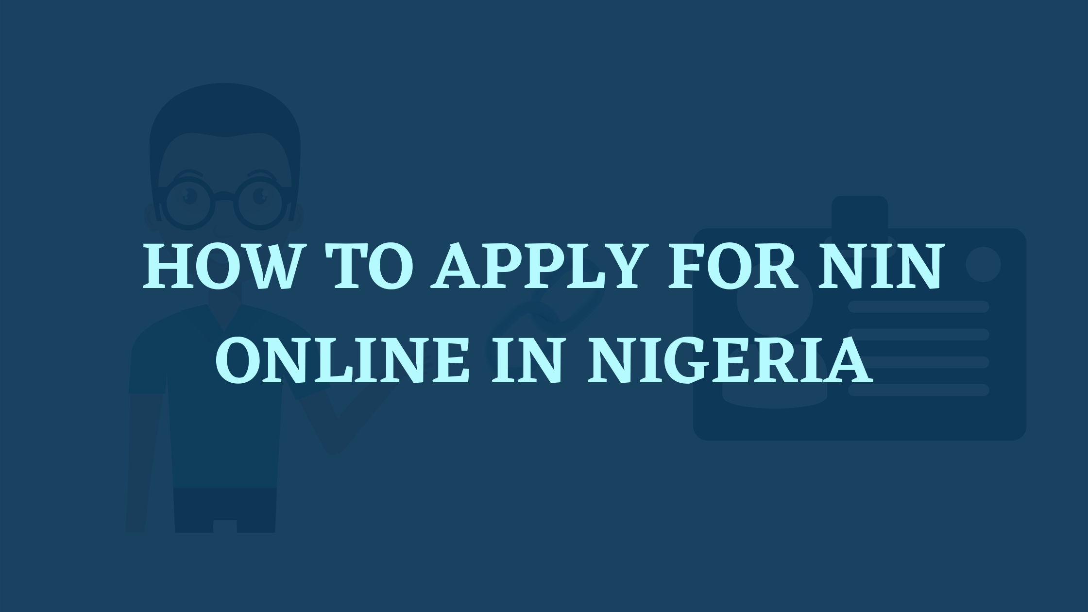 how to apply for nin online