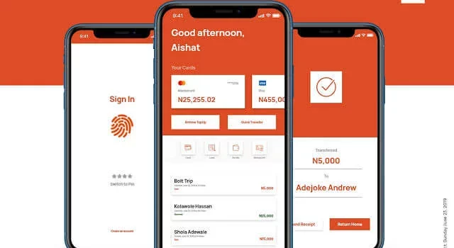 GTB Mobile app and Internet banking